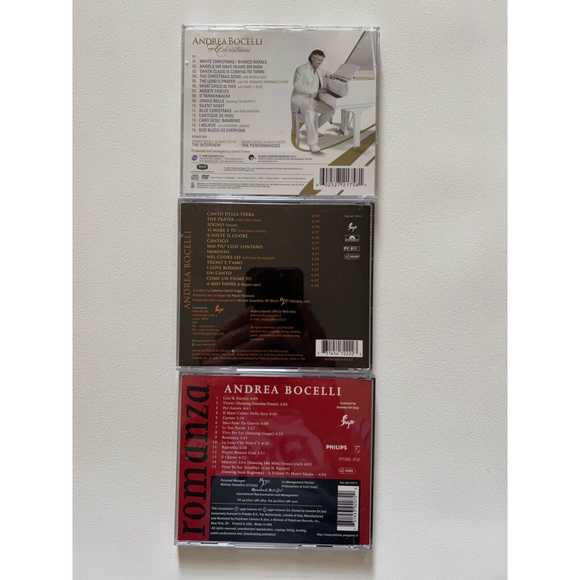 Andrea Bocelli My Christmas / Sogno / Romanza CD DVD Lot Play Tested - Picture 2 of 4